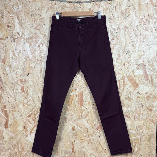 Carhartt maroon workwear trousers W30 L32