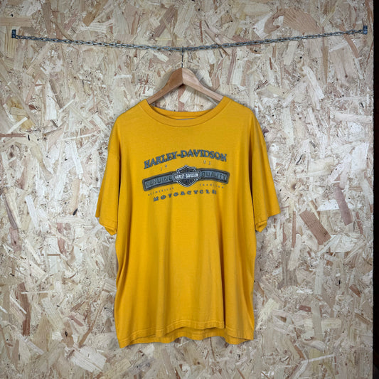 Harley davidson Graphic T shirt Mustard yellow XL