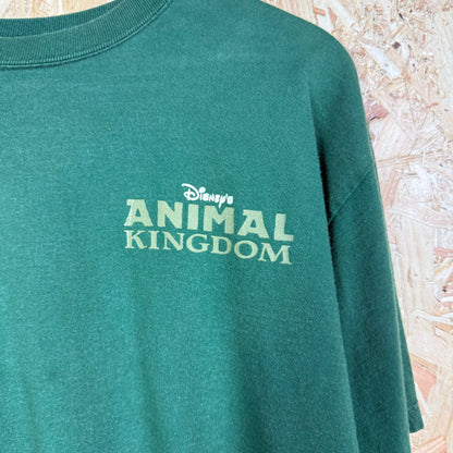 Animal Kingdom 90s Vintage T shirt Green short sleeve Medium