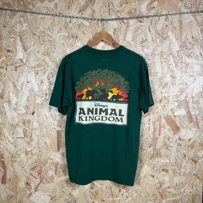 Animal Kingdom 90s Vintage T shirt Green short sleeve Medium