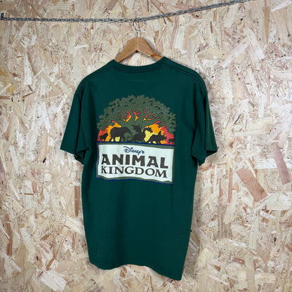 Animal Kingdom 90s Vintage T shirt Green short sleeve Medium