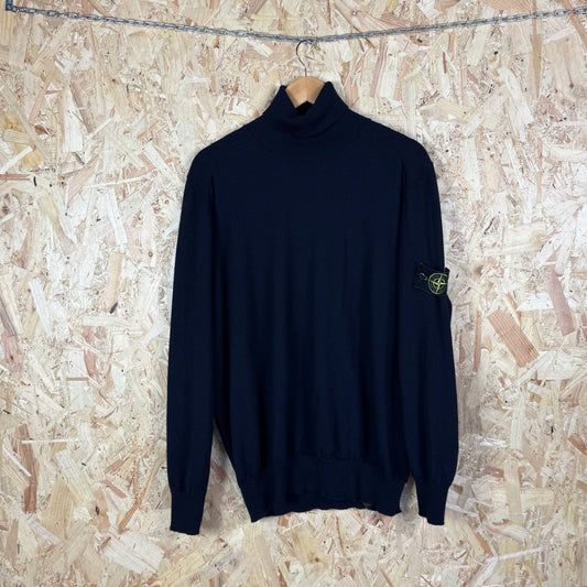 Stone island Roll neck Shirt Navy blue XL