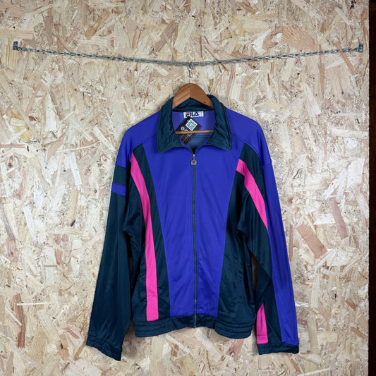 Fila retro track jacket multicolour XL full zip 90s