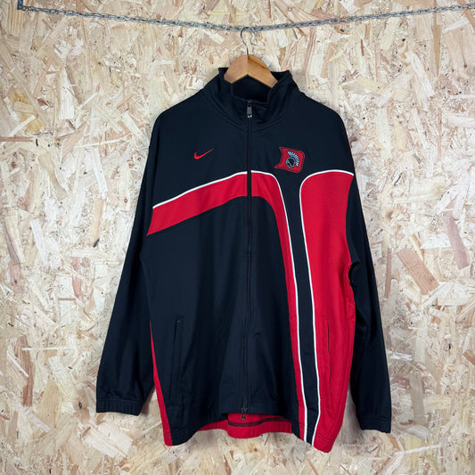 Nike Duke university full zip track jacket Large black red