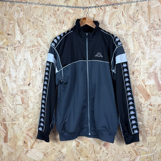 Kappa track jacket black full zip Large 2000s