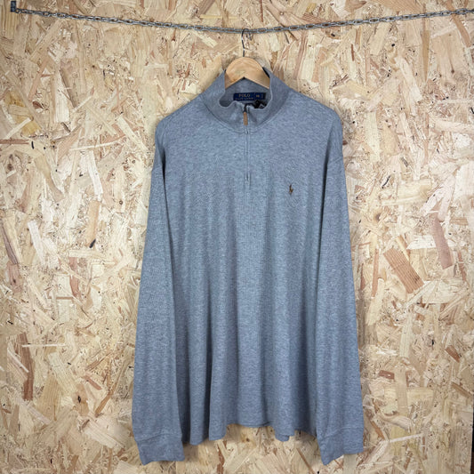 Grey Ralph Lauren quarter zip jumper XXL