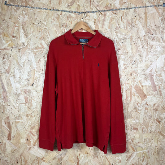 Polo Ralph Lauren quarter zip jumper red XXL