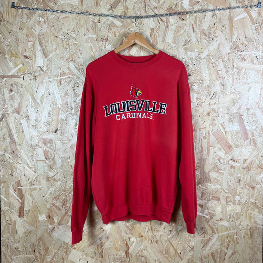 Louisville cardinals spellout sweatshirt Red Medium