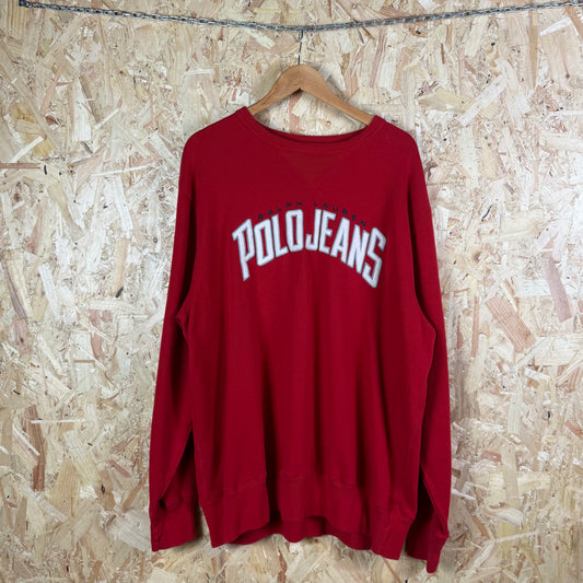 Polo Ralph Lauren spellout sweatshirt Red XL