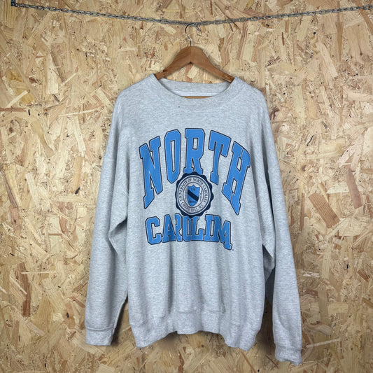 North Carolina College Sweatshirt 90s Grey 2XL