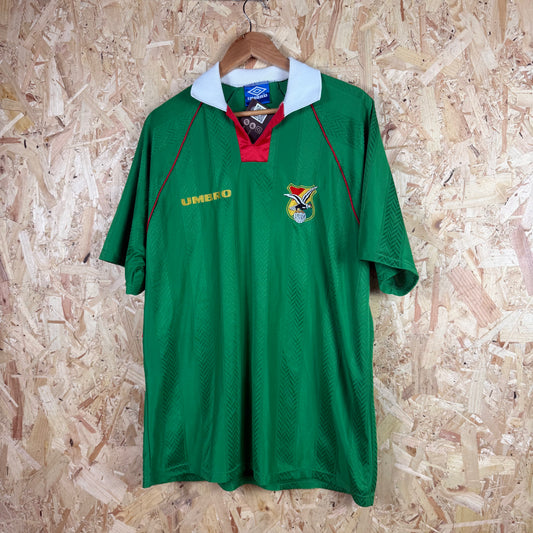 Bolivia 1994/95 Home football shirt XL Green