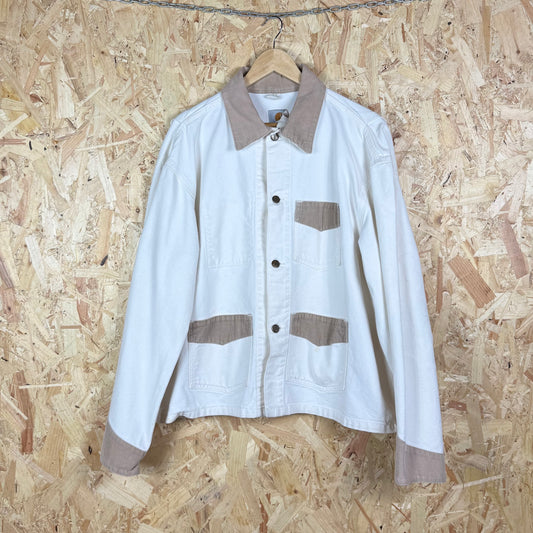 Carhartt chore jacket corduroy collar white 2XL Boxy fit