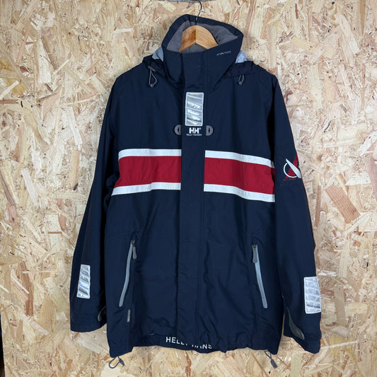 Helly hansen Navy rain jacket Medium full zip