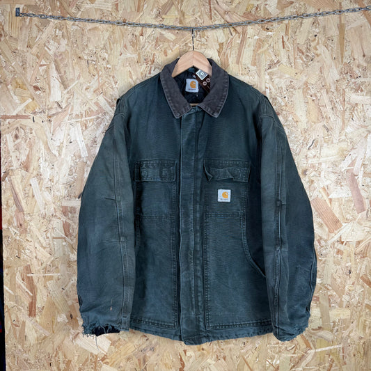 Carhartt Green Chore Collared Jacket Size XL