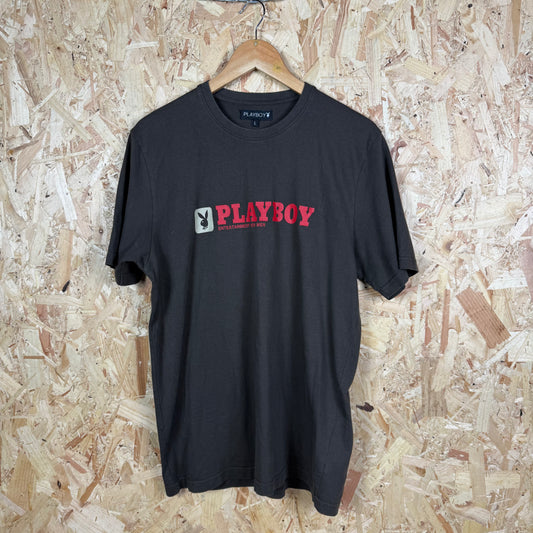 PlayBoy Brown T-shirt Size L