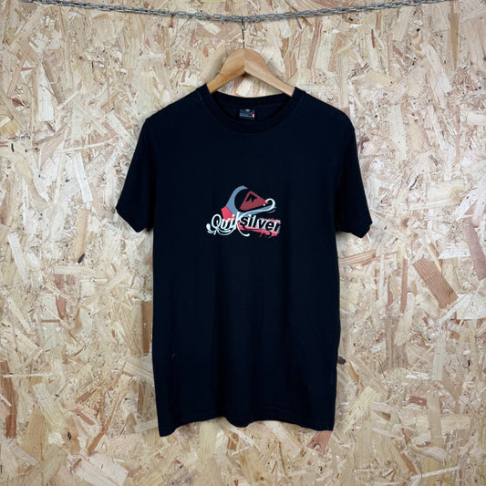 QuickSilver Black Graphic T-Shirt Size M