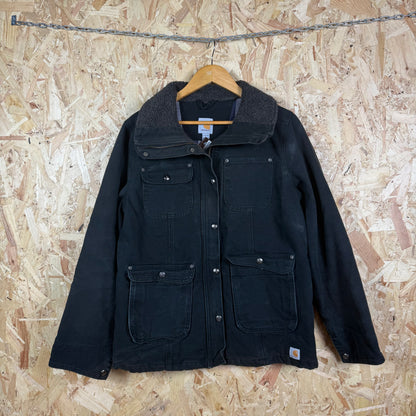 Carhartt Duck Weasley Coat Black Size L