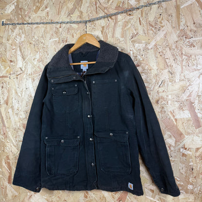 Carhartt Duck Weasley Coat Black Size L