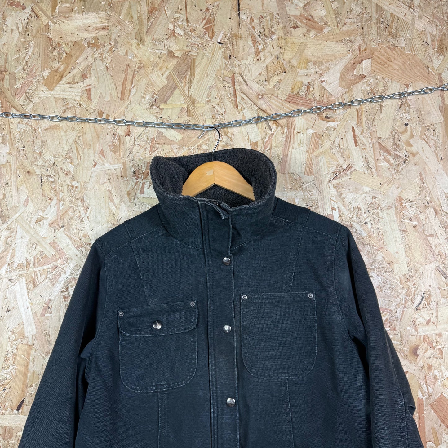 Carhartt Duck Weasley Coat Black Size L