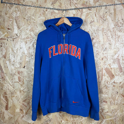 Nike Florida Blue Zip Up Hoodie Size XL