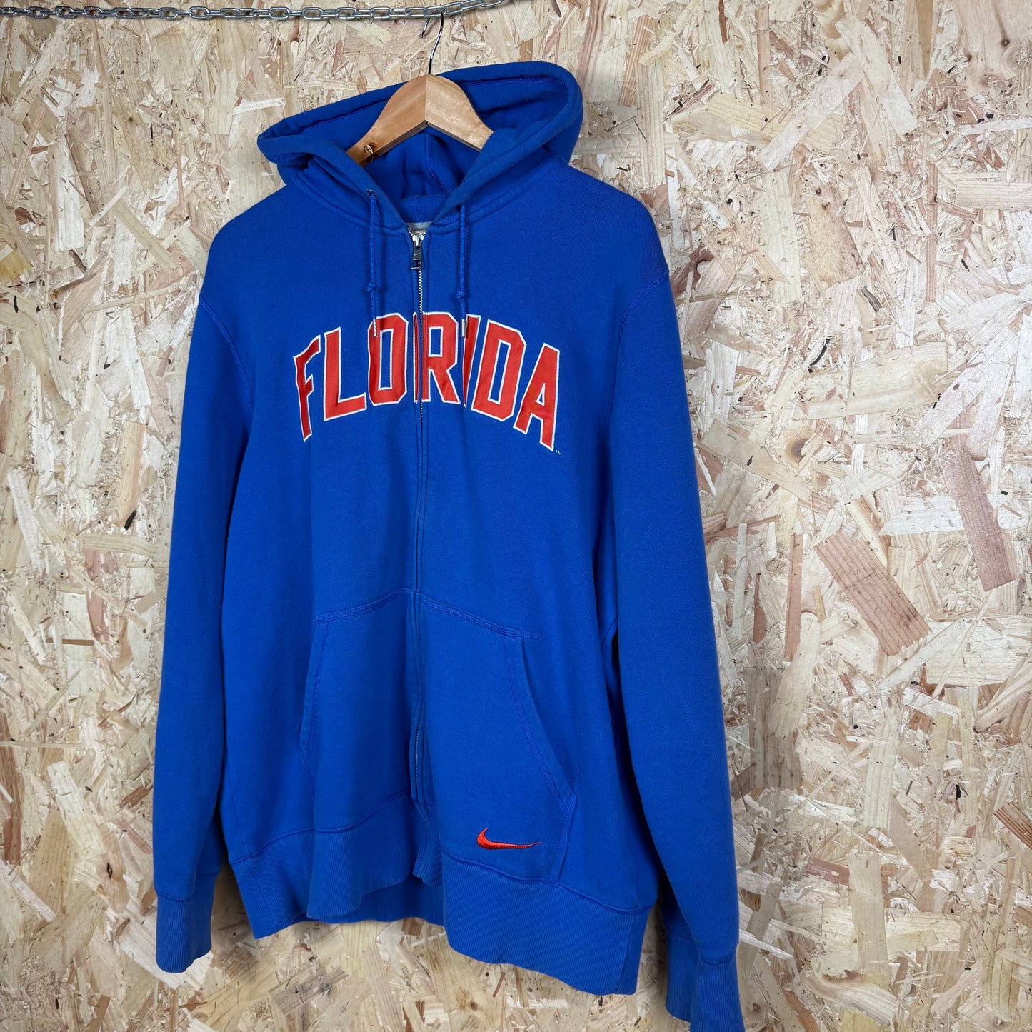 Nike Florida Blue Zip Up Hoodie Size XL