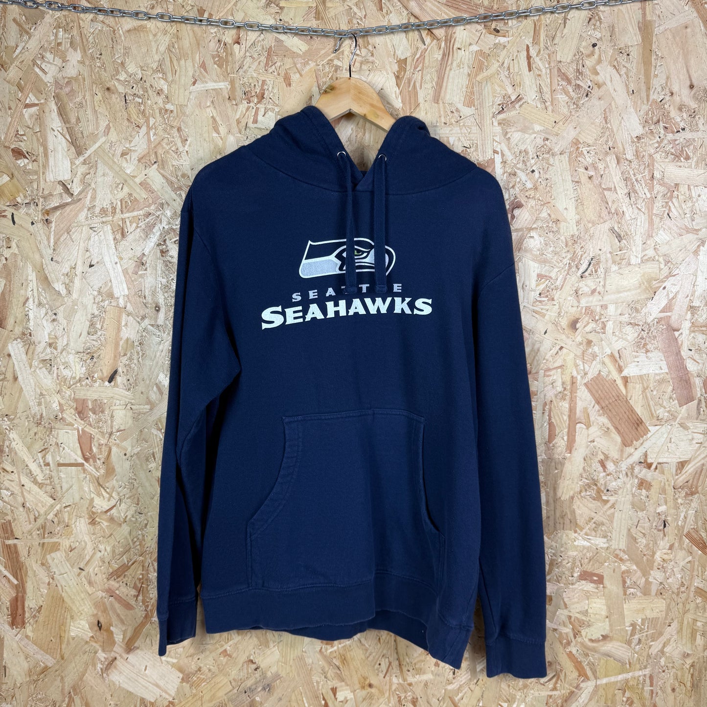 Seattle Seahawks Navy Hoodie Size L