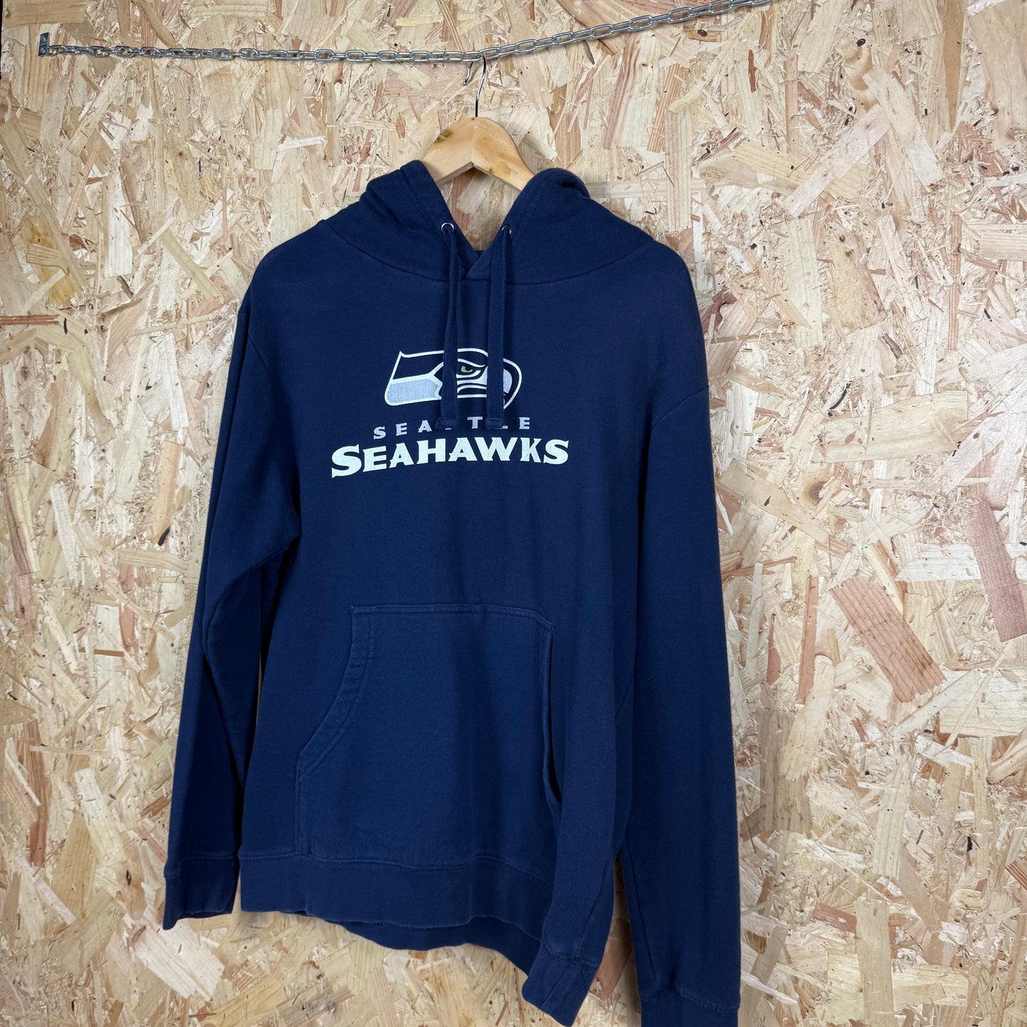 Seattle Seahawks Navy Hoodie Size L