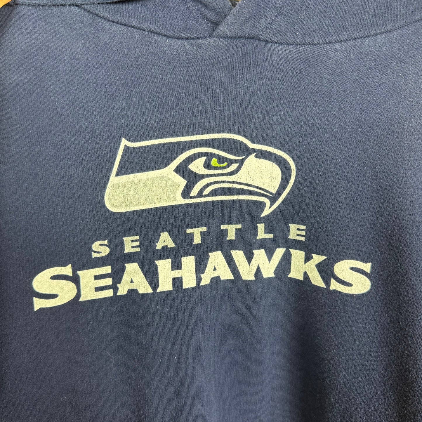 Seattle Seahawks Navy Hoodie Size L