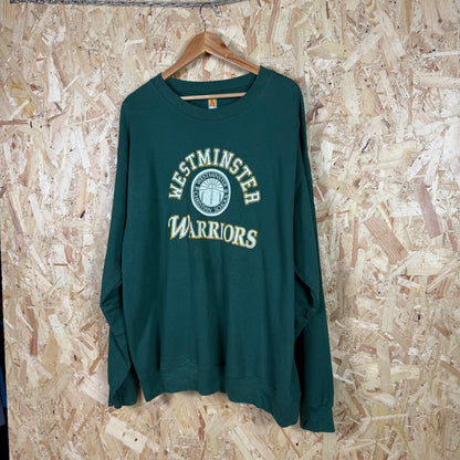 Westminster Warriors Green Sweatshirt Size XL