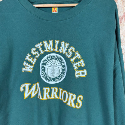 Westminster Warriors Green Sweatshirt Size XL