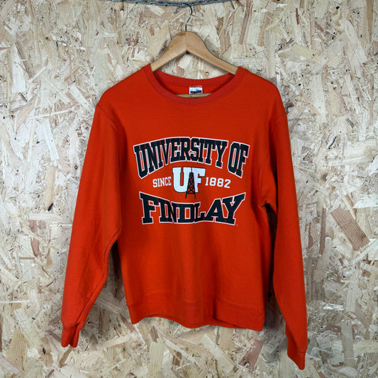 University Of Findlay Orange Sweatshirt Size S