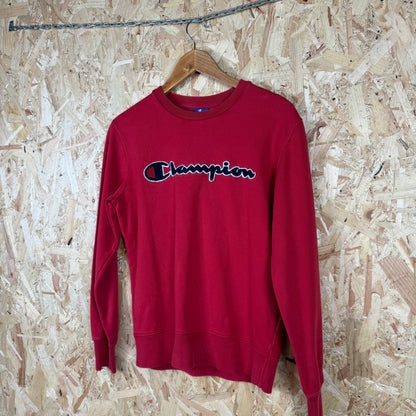 Champion Red Spell out Sweatshirt Size S