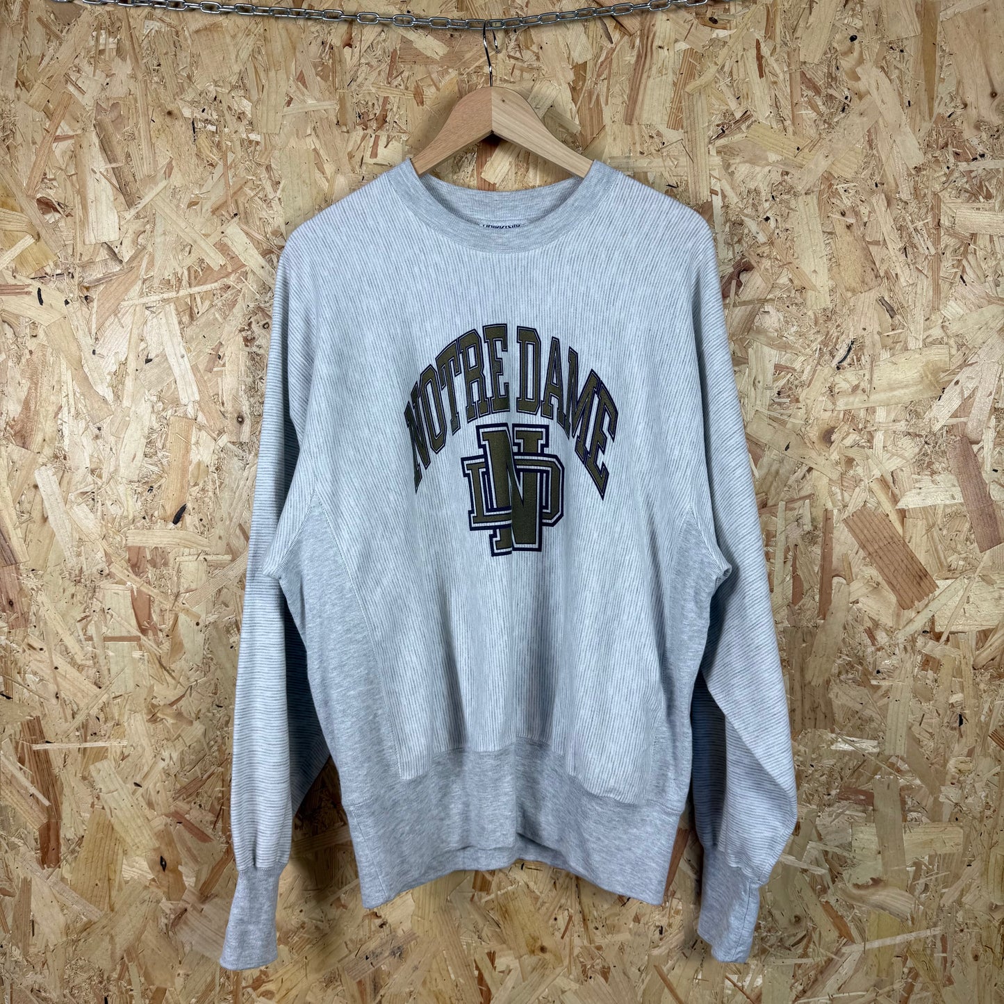 Nothe Dame Grey Sweatshirt Size XL