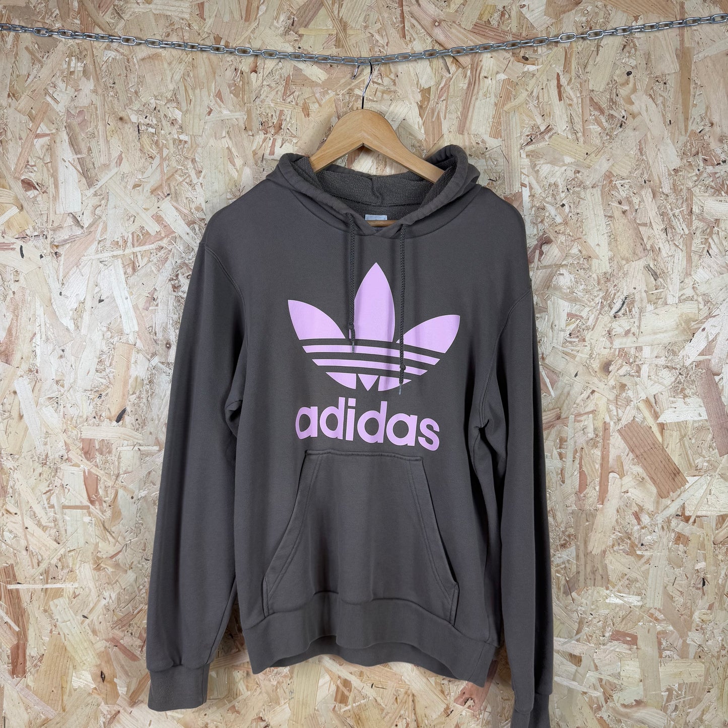 Adidas Graphic Hoodie Grey/ Green Size s