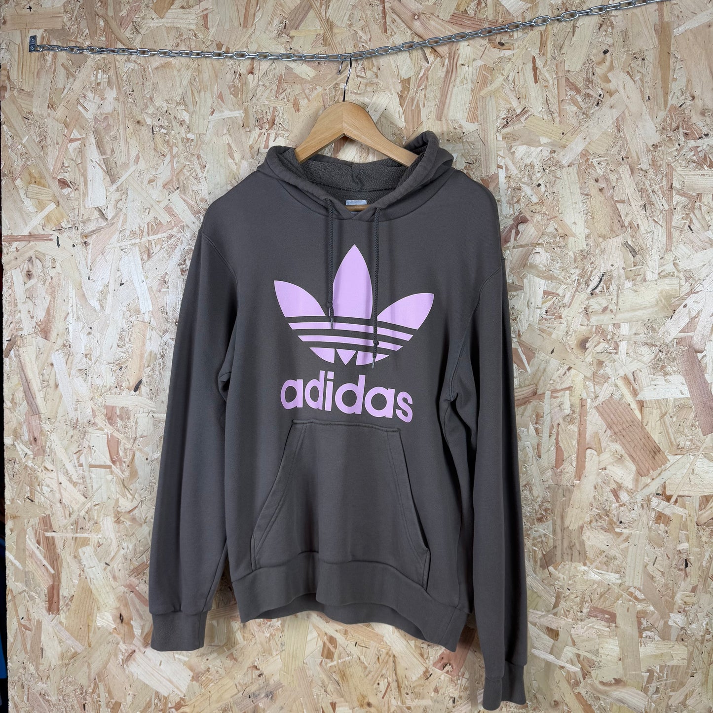 Adidas Graphic Hoodie Grey/ Green Size s