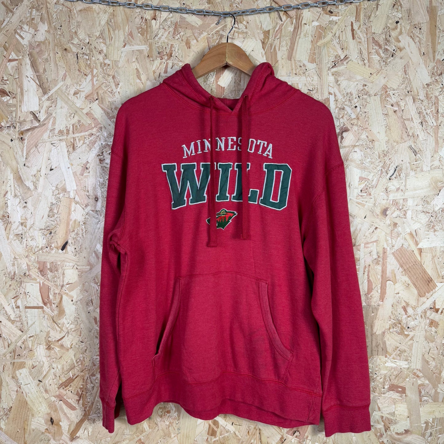 Minnesota Wild Red Hoodie Size L