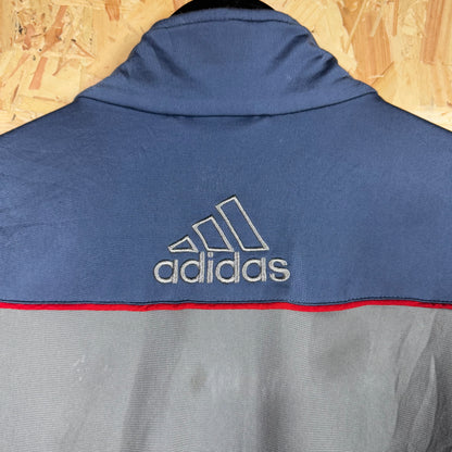 Adidas Track Jacket Blue/ Grey Full Zip Size S