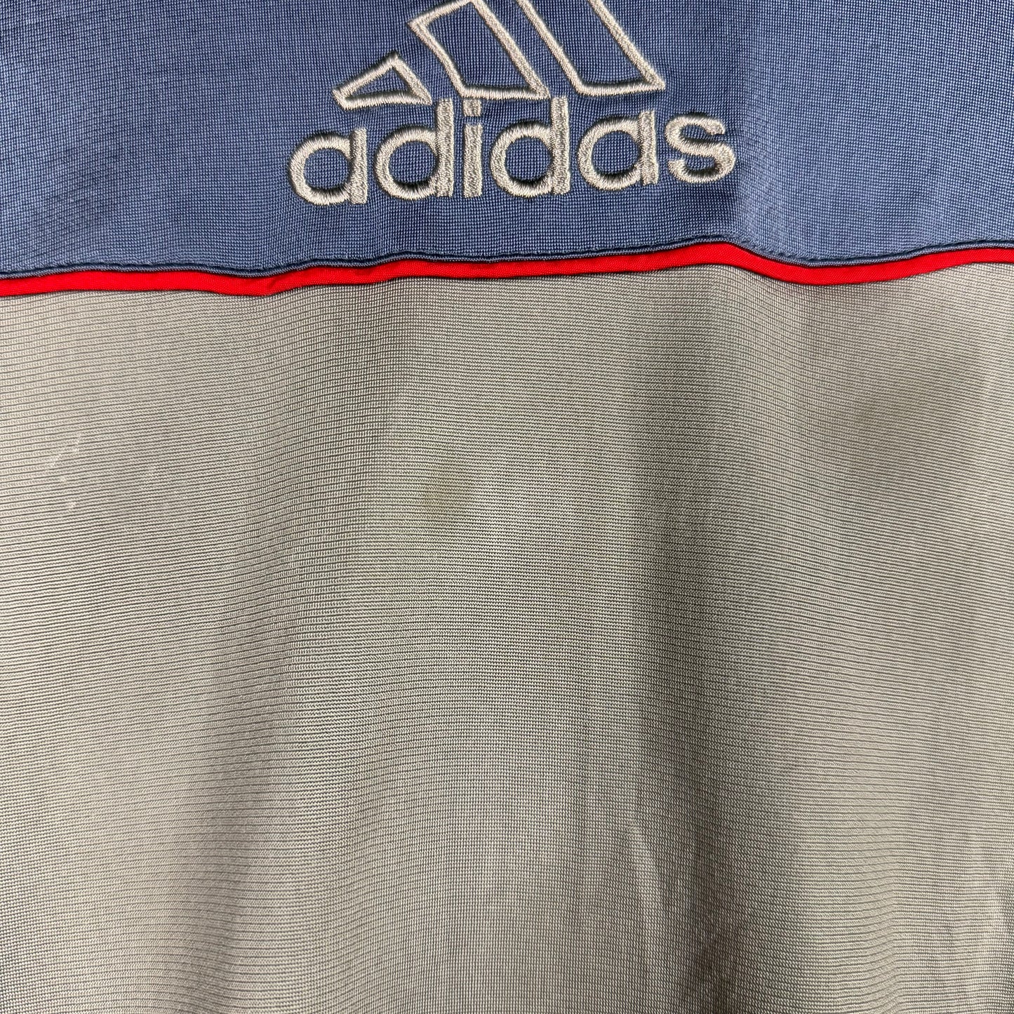 Adidas Track Jacket Blue/ Grey Full Zip Size S