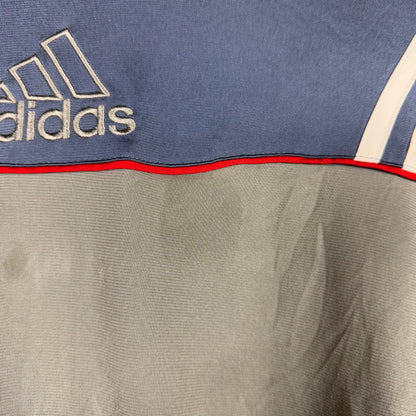 Adidas Track Jacket Blue/ Grey Full Zip Size S