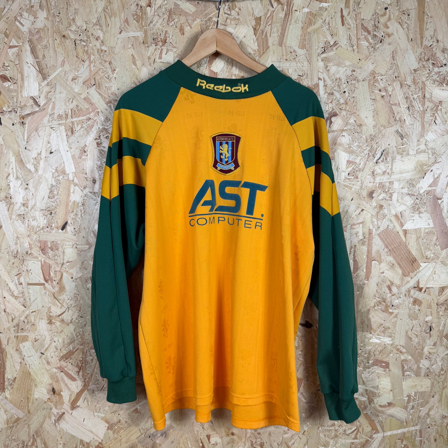 Aston Villa 1996/97 Reebok Gk Shirt Size L