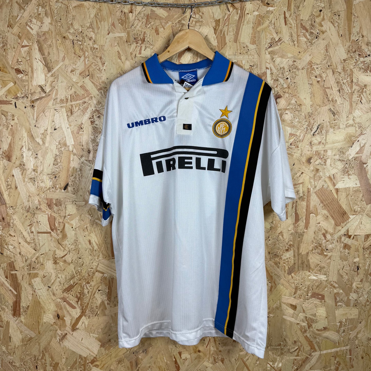 Inter Milan 1997/98 Away Ronaldo #9 Short Sleeve Size 2XL