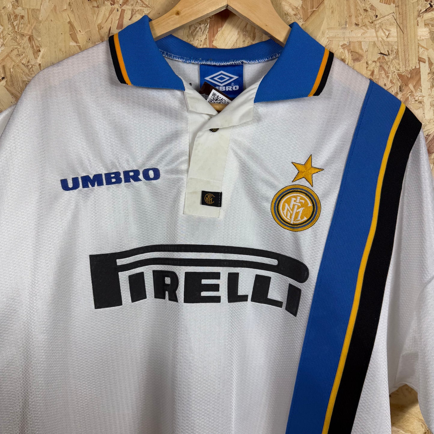 Inter Milan 1997/98 Away Ronaldo #9 Short Sleeve Size 2XL