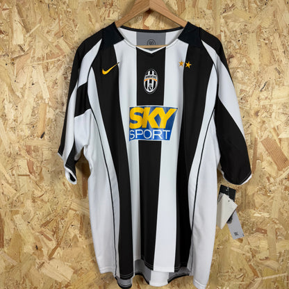 Juventus 2004/05 Home Shirt Black White Nike Size 2XL