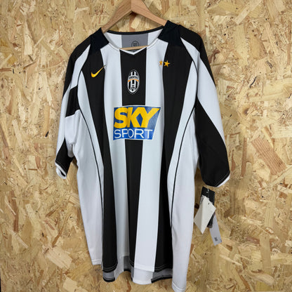 Juventus 2004/05 Home Shirt Black White Nike Size 2XL