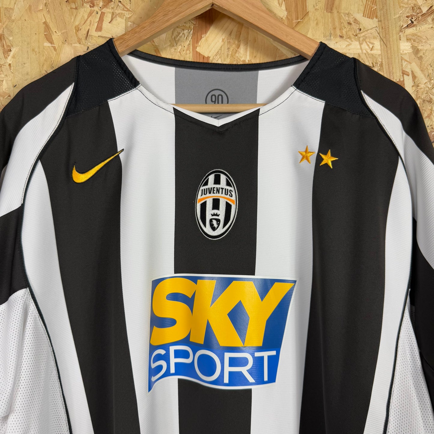 Juventus 2004/05 Home Shirt Black White Nike Size 2XL