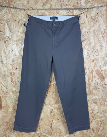 Polo Ralph Lauren Grey Trousers Zip Fly 34W 30L