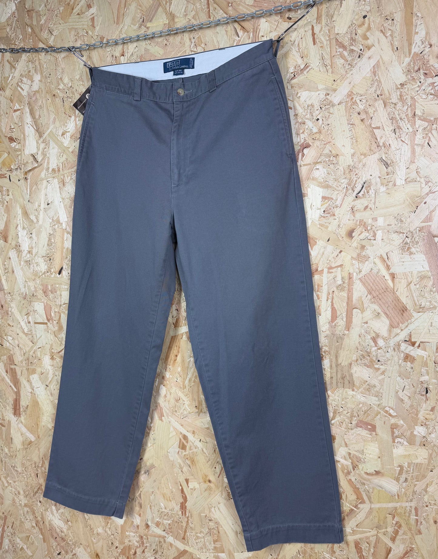 Polo Ralph Lauren Grey Trousers Zip Fly 34W 30L