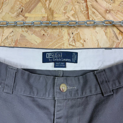 Polo Ralph Lauren Grey Trousers Zip Fly 34W 30L