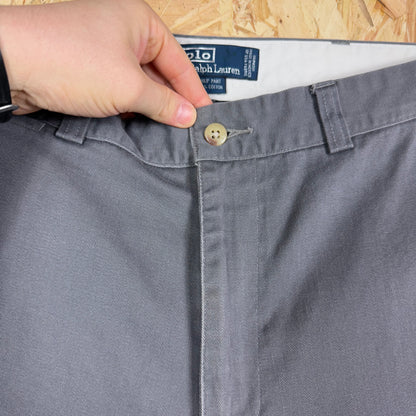 Polo Ralph Lauren Grey Trousers Zip Fly 34W 30L