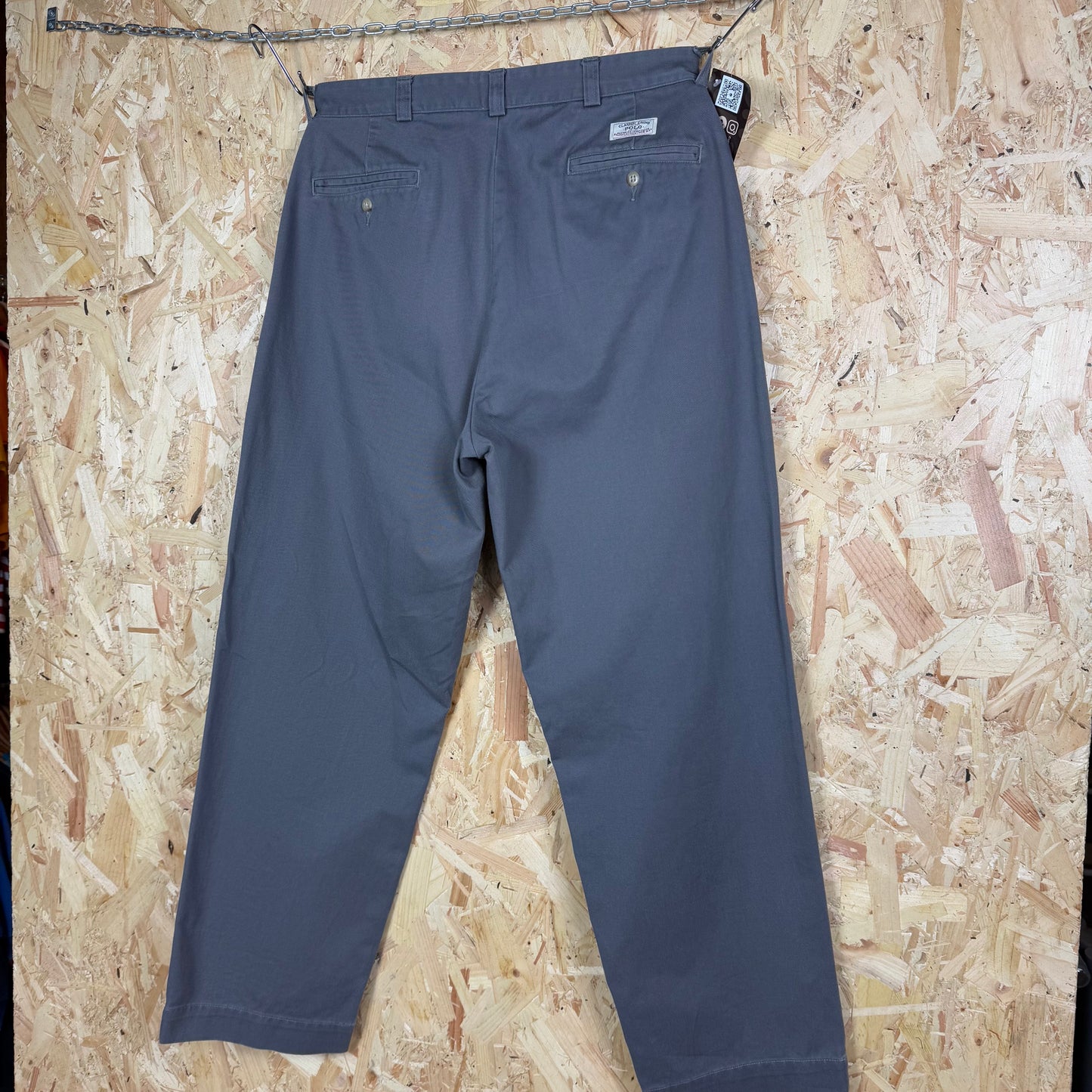 Polo Ralph Lauren Grey Trousers Zip Fly 34W 30L